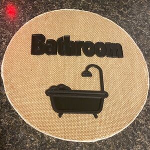 Bathroom sign